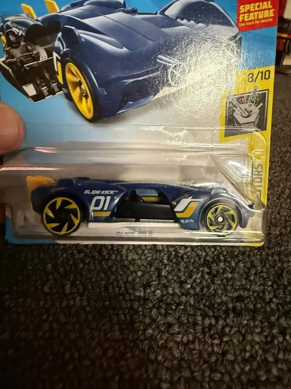 Hot Wheels Experimotors Slide Kick Blue 144/250 8/10